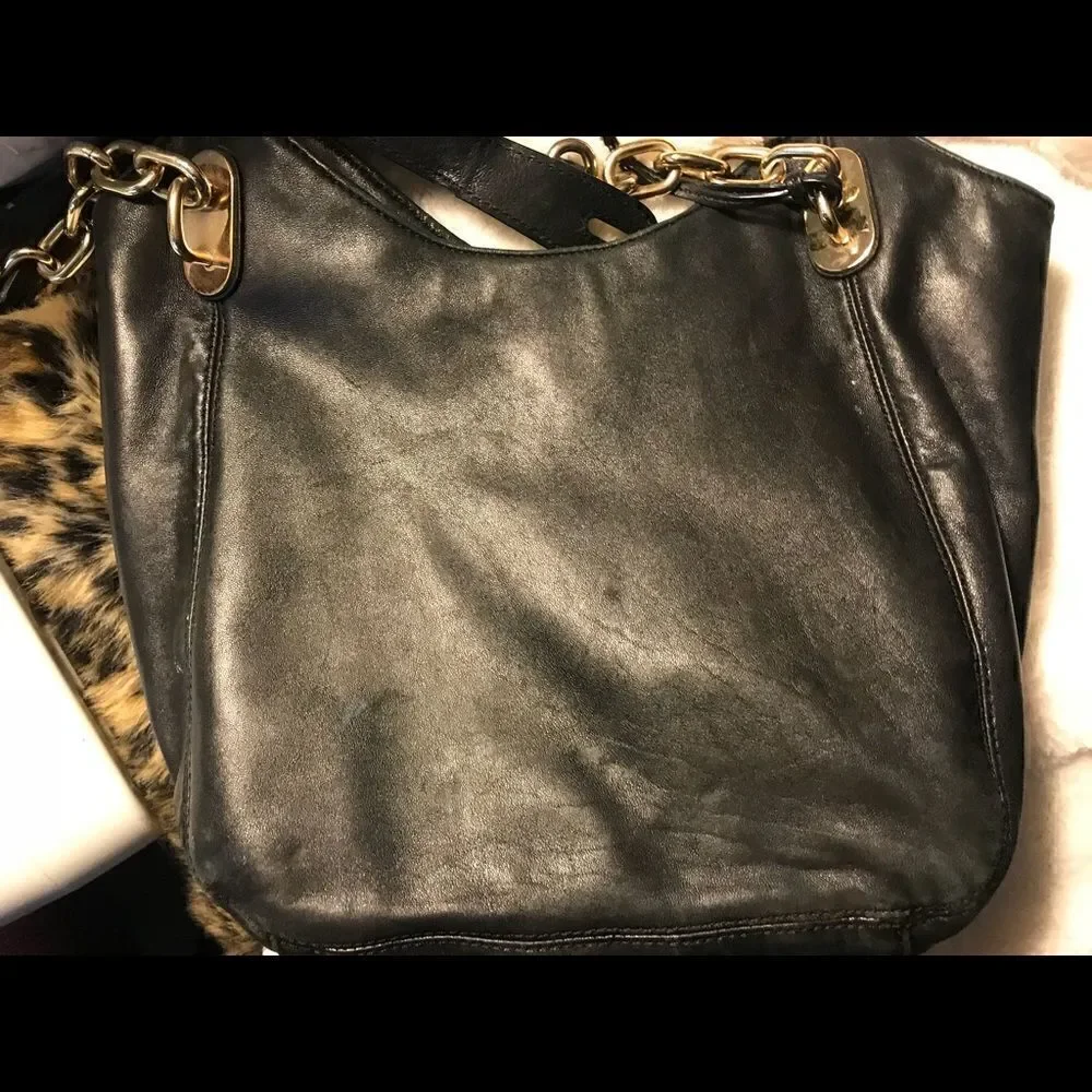authentic michale kors(MK) leatee hobo bag